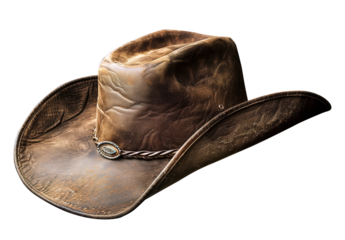 A cowboy wild west hat isolated concept
