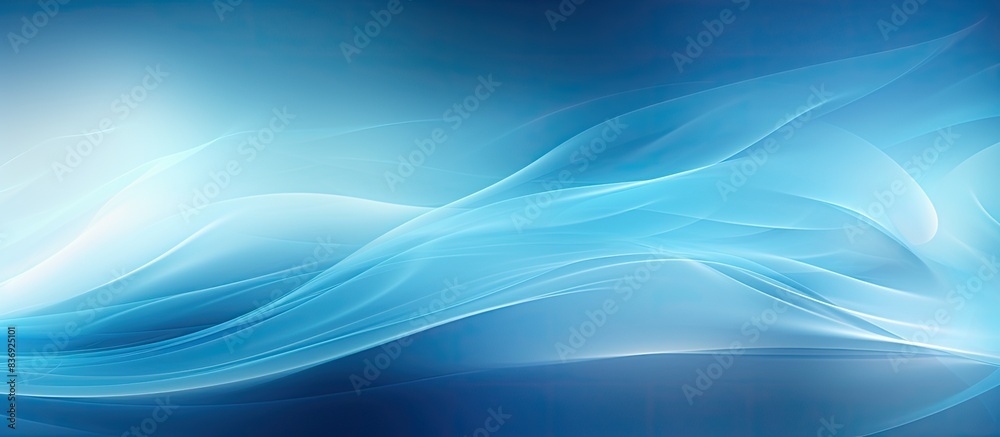 Poster abstract background creates an enchanting sensation with a mysterious blue blur, ideal for use as a 