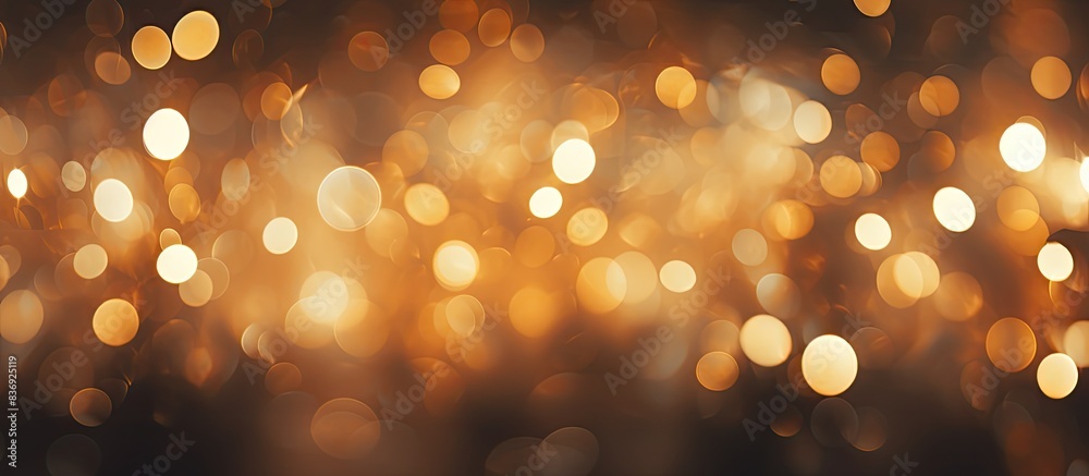 Poster Background with a natural brown bokeh texture, suitable for copy space image.