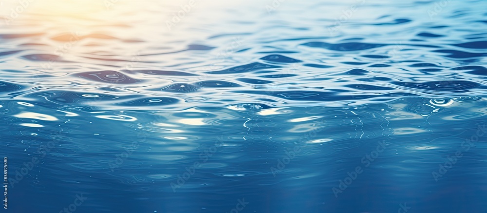Aufkleber blurred background of water with copy space image.