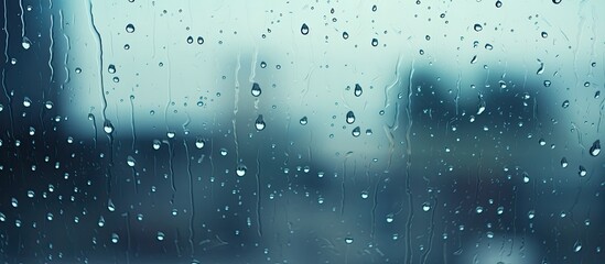 Obraz premium drops of water on a window.