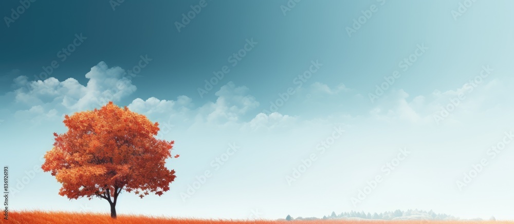Poster background featuring an indian summer with copy space image.