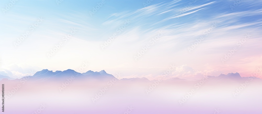 Poster soft pastel-colored fog cloud background with copy space image.