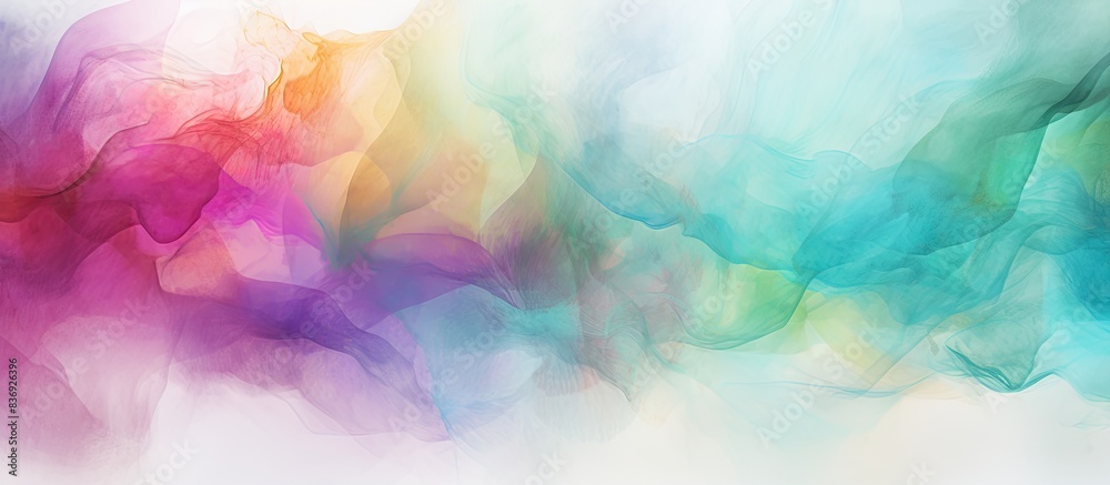 Aufkleber abstract watercolor texture background with hand-painted elements and copy space image.
