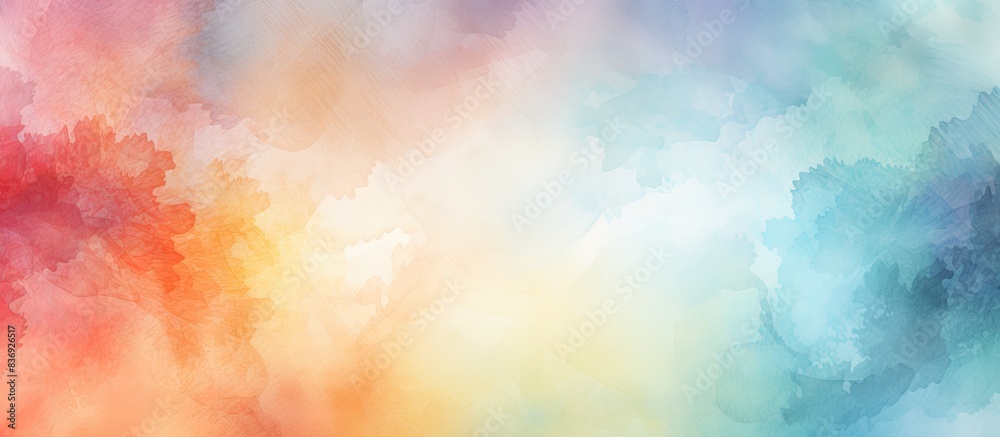 Poster abstract watercolor texture background with hand-painted elements and copy space image.