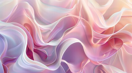 Obraz premium Abstract composition of flowing, organic shapes in muted pastel tones, creating a sense of calmness and serenity.