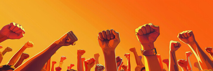 Unity (Orange): Signifies the importance of unity and solidarity among diverse groups in revolutionary movements