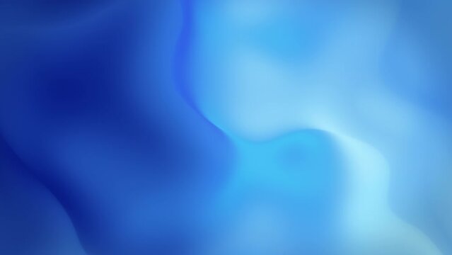 Blue gradient smooth fluid waves flowing abstract tech background. Seamless loop animation. 4K footage