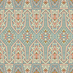 Background vintage abstract floral geometric ethnic seamless pattern ornamental