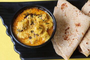 Gatta Curry or Gatte Ki Sabzi, Indian curry