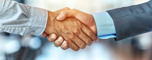 Obraz premium Business Handshake Agreement