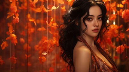 Naklejka premium portrait of a woman