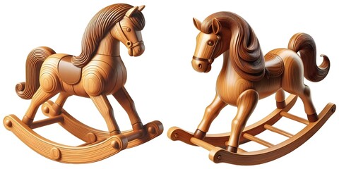 Rocking Toy Horse PNG white background