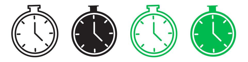 Clock icon illustrating time management and scheduling, ideal for business planners, productivity tools, and timekeeping devices