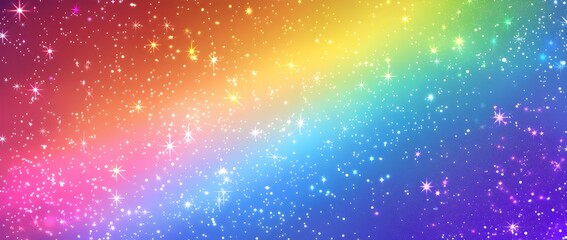 Obraz premium Mesmerizing Neon Gradient Celestial Background with Glowing Stars and Constellations