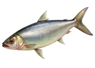 Obraz premium Herring fish, isolated on background