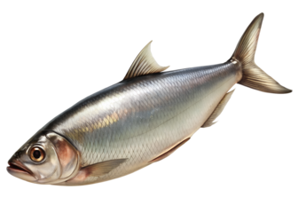 Herring fish, isolated on  background