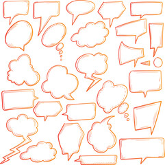 Obraz premium set of speech bubbles