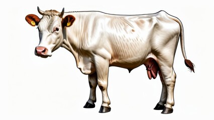 Fototapeta premium cow isolated on white