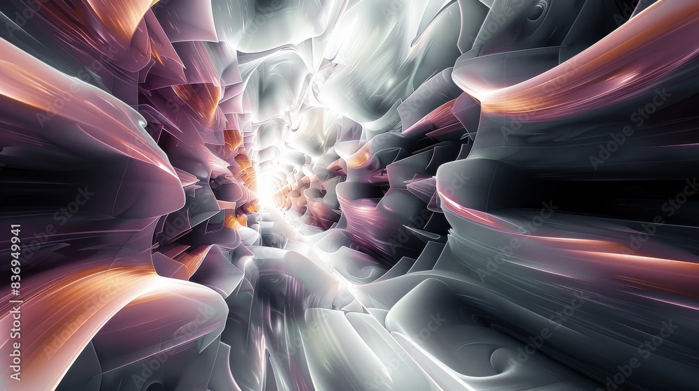 Poster 3d background abstract, technology abstract background. Generative AI.