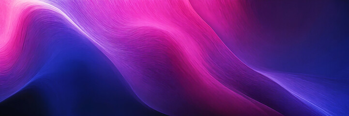 Abstract Fluid Wave in Pink and Purple Gradient