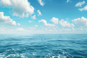 Fototapeta premium Summer product backdrop blue sea background