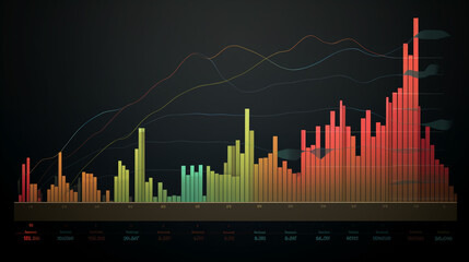 A dynamic infographic illustrating the evolution of market trends, with animated candlestick charts providing insights into historical data.