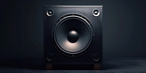 Fototapeta premium a image of a speaker with a black background