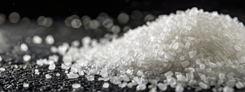 White Plastic Granules: The Building Blocks of Industry.Showing a pile of white plastic particles, industry, raw materials, industry, 4k HD wallpaper, background, generated by AI.