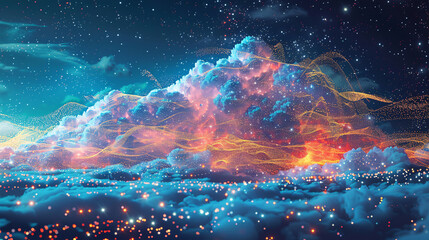 Abstract design of data flow and connectivity in a cloud computing environment