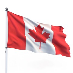 Canada Flag isolated on white background