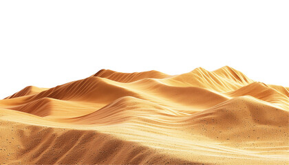 Obraz premium Desert Landscape on Transparent Background