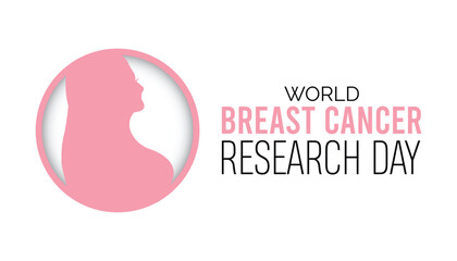 World Breast Cancer Research Day is observed every year on August.banner design template Vector illustration background design.