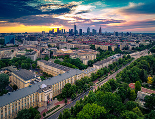 Warszawa © Drone in Warsaw