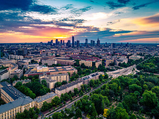 Warszawa © Drone in Warsaw