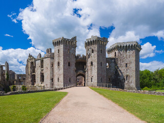 Raglan Castle the ruin (Wales, United Kingdom)