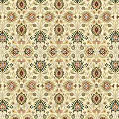 Kalamkari and Ajrakh batik pattern design Ready to Print 