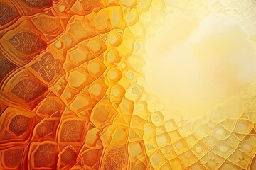 beautiful coral and yellow desktop wallpaper background by islamic elegant ornament with soft light 