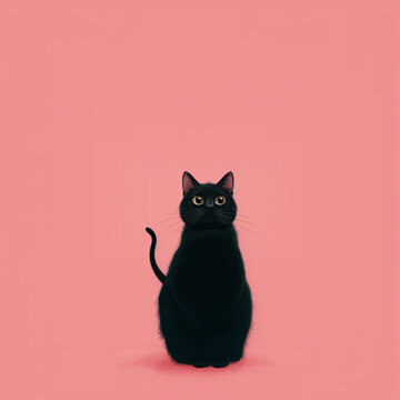 mignon chat noir 