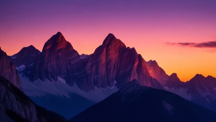 Beautiful scenery of mountains