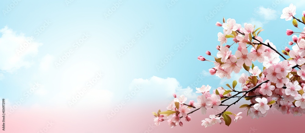 Poster Background suitable for spring-themed designs with ample copy space image.