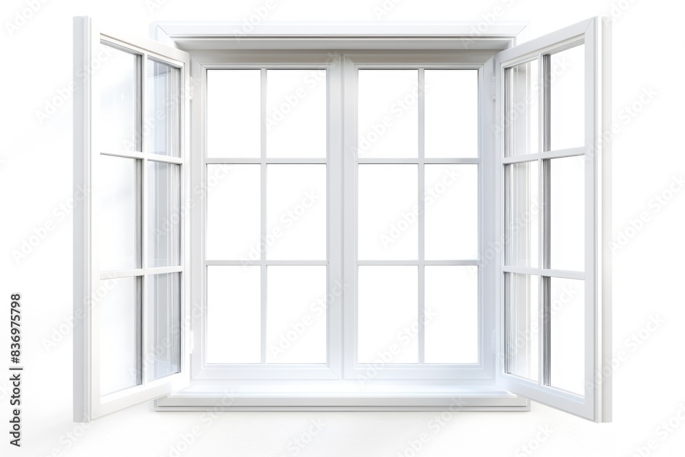 Fototapete a blank computer screen with a white background, ideal for displaying text or graphics