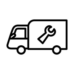 Car service icon vector illustration isolated on white