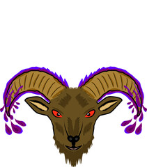 Vector of Rocky mountain