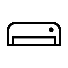 Air conditioner outline Icon vector Illustration isolated on white Background