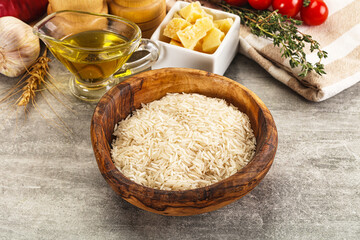 Indian cuisine - raw basmati rice