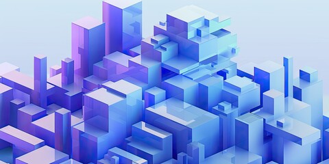 Fototapeta premium Colorful Geometric Cube Shapes