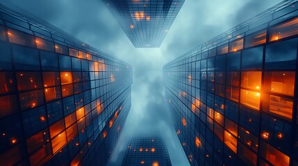 abstract background with glowing lines