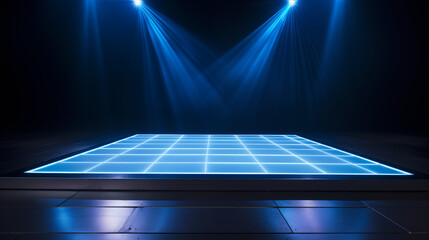 stage blue lights background