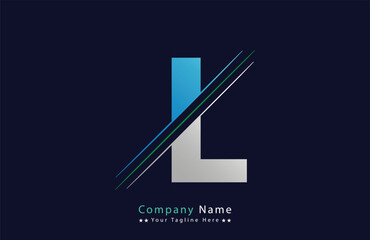 L Letter Logo Template Illustration Design.